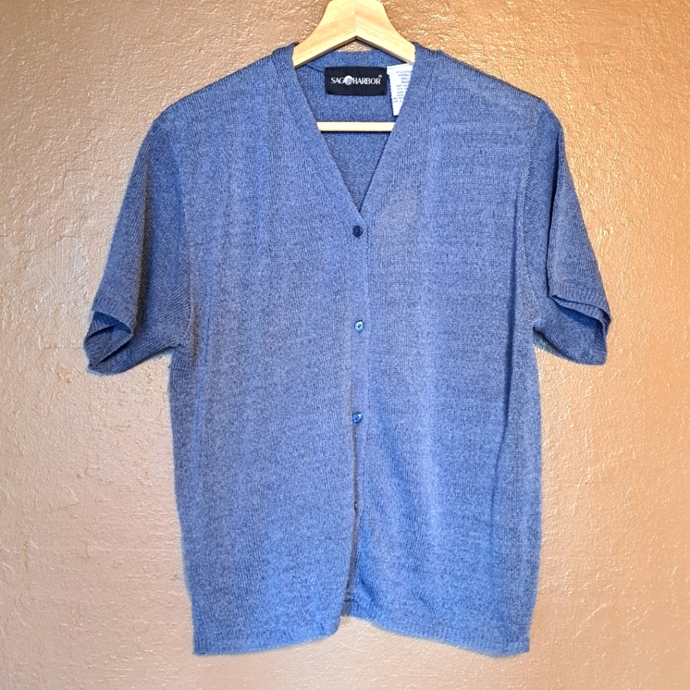 Sag Harbor Short Sleeve Cardigan
